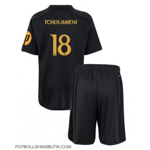 Real Madrid Aurelien Tchouameni #18 Replika Tredje Tröja Barn 2023-24 Kortärmad (+ Korta byxor)